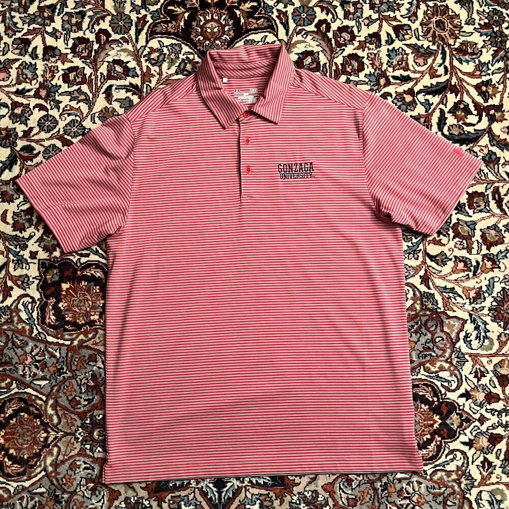 Like New Under Armour Gonzaga Polo Shirt - Size L